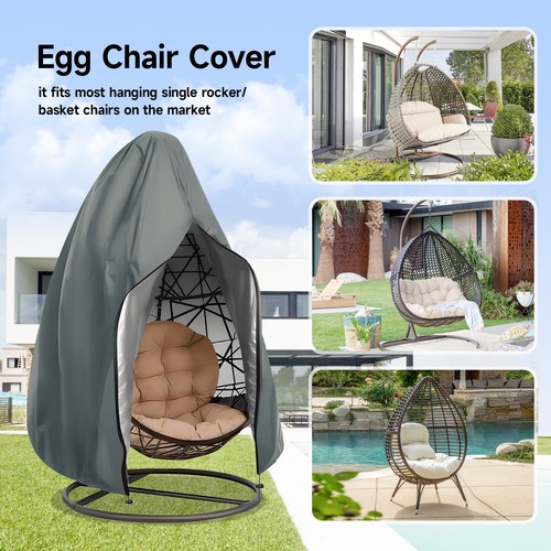 Grey hanging swing - double, egg