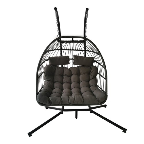 Egg chair with stand garden - with,