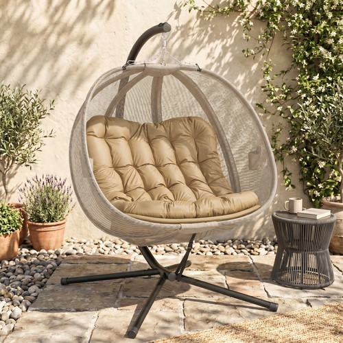 Double hanging egg - hanging, chair
