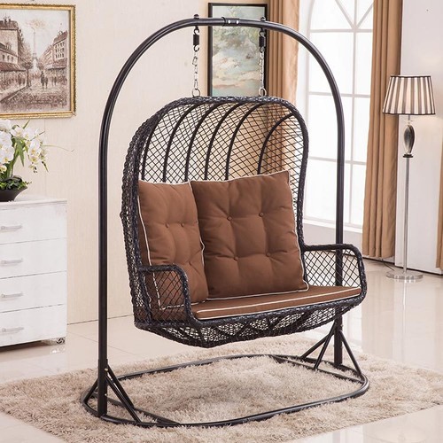 Double egg chair swing bench - chair,